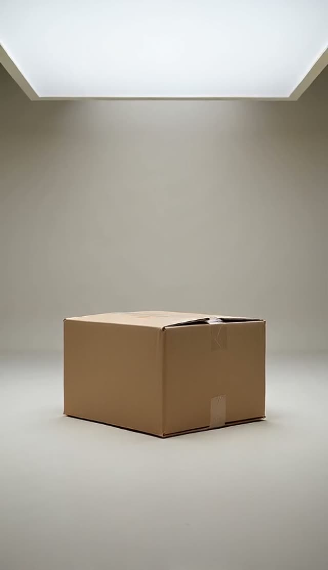 Box Burst Product Ad Generator: The Set Builds Itself — Studio Self-Assembly example