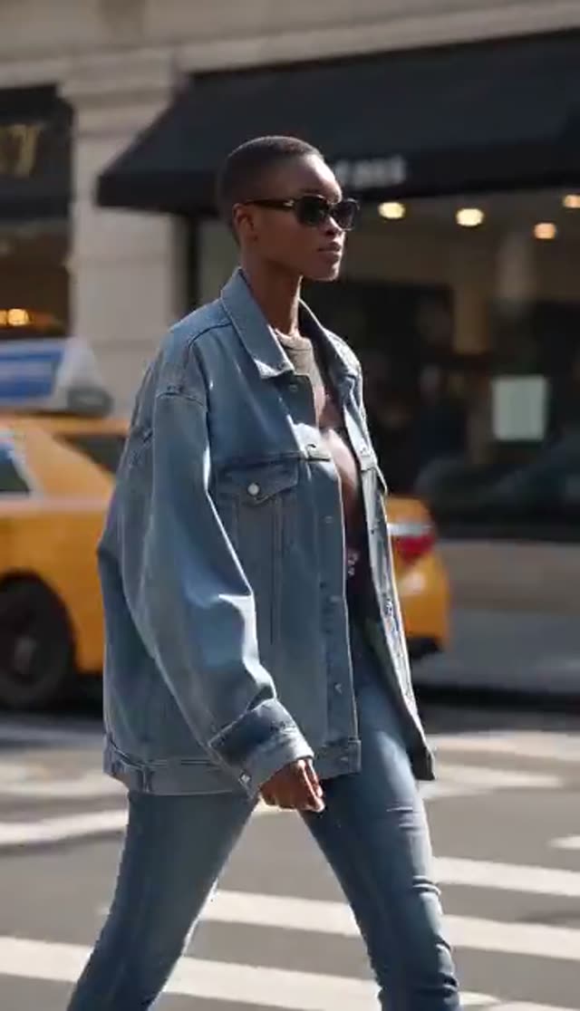 AI Fashion Walk Video Generator: Turn One Outfit Photo into a Runway Walk — Street Style example