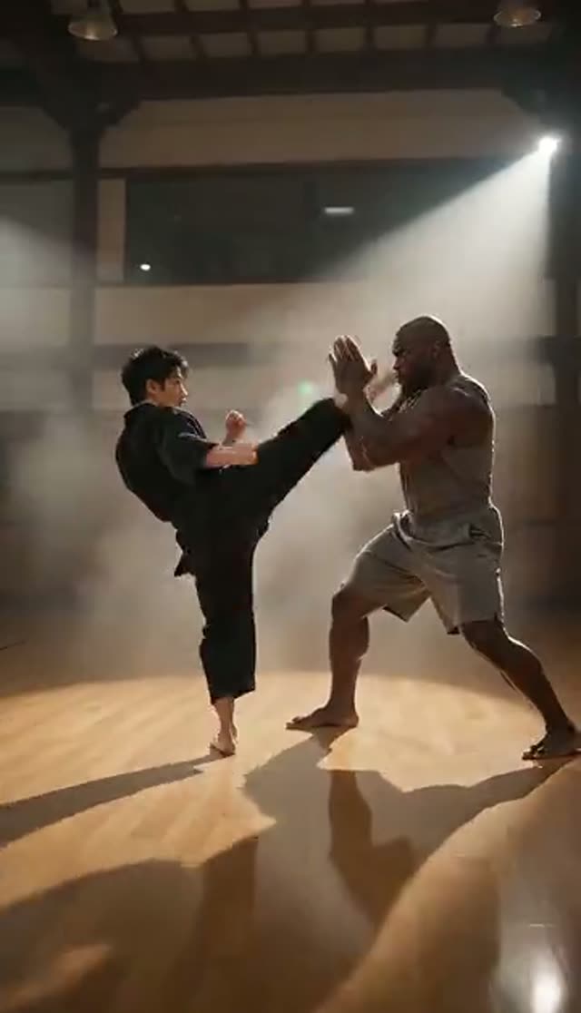 AI Fight Video Generator: Cinematic Action Scenes From Photos — Martial Arts example