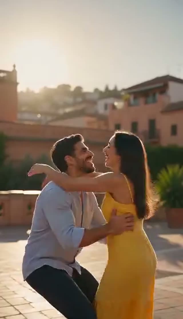 Ölelés videó mesterséges intelligenciával: két ember, egy meghitt pillanat — Joyful