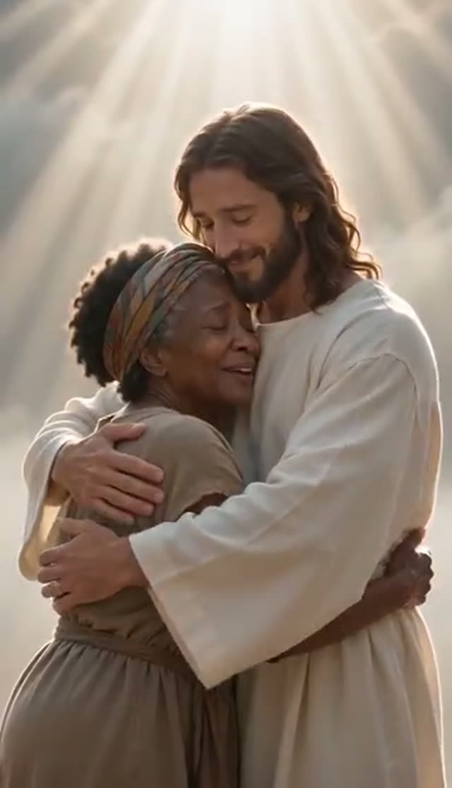 AI Jesus Hug Video: A Comforting Hug From Your Photo — Healing Hug example