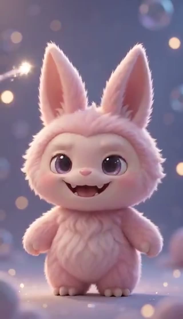 Labubu AI Video Generator: Turn Your Photo into a Labubu-Style Doll — Labubu Sparkle example