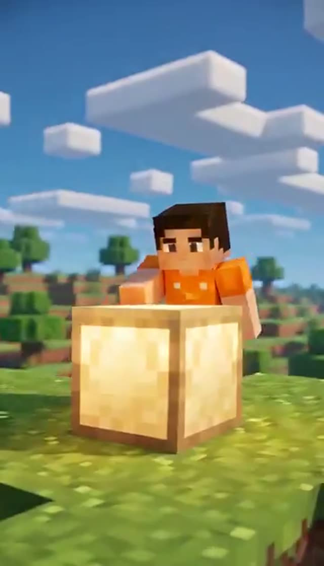Minecraft AI Video Filter: Turn a Selfie into a Blocky Voxel Clip — Builder Mode example