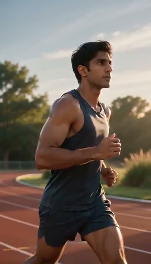 AI Muscle Video Generator: Turn One Photo into a Muscle Transformation Clip — Athletic example