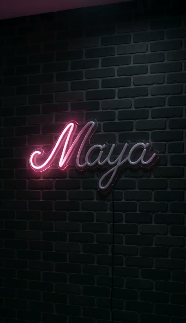 Your Name Animated: Neon, Gold, Chalk or Written in the Clouds — Neon Sign example