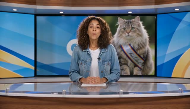 News Report Parody Generator: Deadpan Anchor, Silly Story — Cat Elected Mayor example