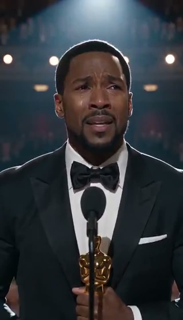 AI Oscar Award Video Generator: Win the Statuette From One Photo — Emotional Speech example