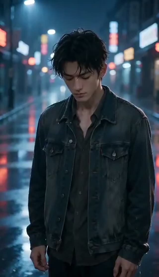 AI Rain Effect Video: Add Realistic Rain to Any Photo — Dramatic example
