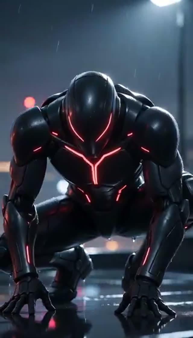 Venom Transformation AI: Turn Your Photo into a Symbiote Video — Rooftop Venom example