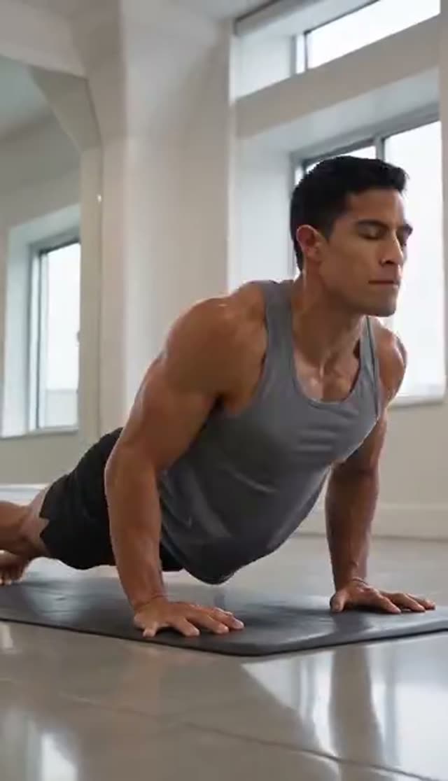 AI Yoga Video Generator: Calm Practice Clips from One Photo — Power Yoga example