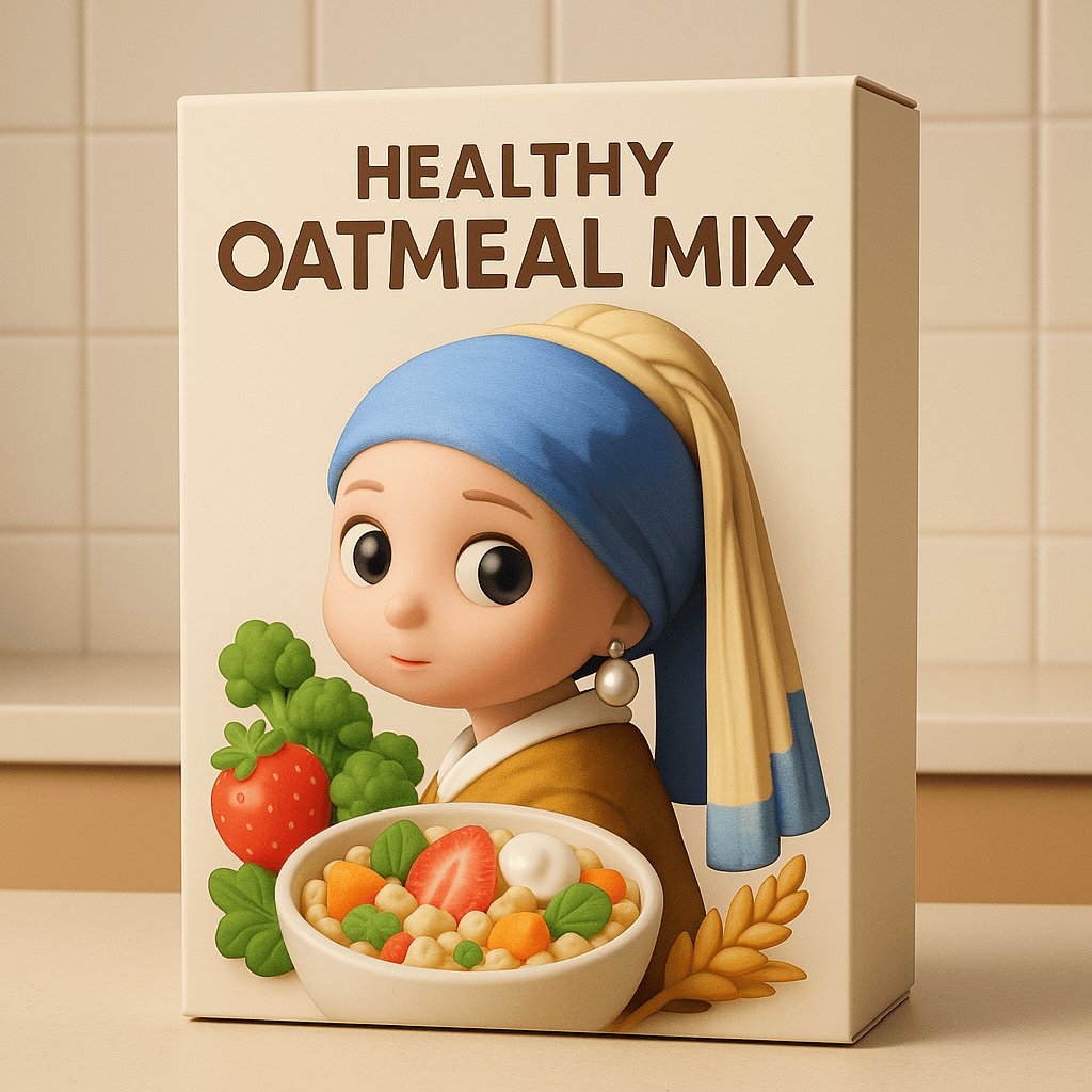 Famous Painting Character Cereal Ad